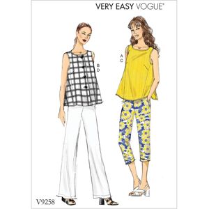 Vogue Model 9258 - Sewing Pattern for Misses' Tops & Pants Vogue Model 9258 - Sewing Pattern for Misses' Tops & Pants