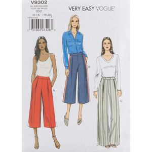 Vogue Model 9302OSZ Women’s Pants Sewing Pattern - All Sizes Vogue Model 9302OSZ Women’s Pants Sewing Pattern - All Sizes