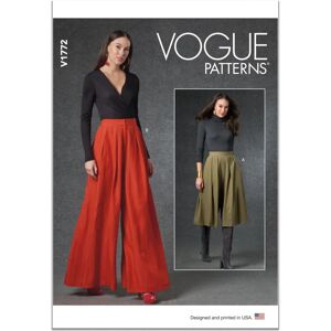 Vogue Pattern 1772 - Loose-fit Pants with Pleats Vogue Pattern 1772 - Loose-fit Pants with Pleats