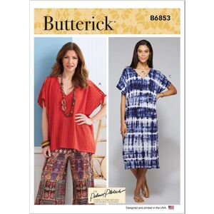 Butterick B6853 Naaipatroon - Jurk, Top, Blouse Butterick B6853 Naaipatroon - Jurk, Top, Blouse