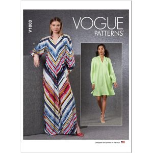 Vogue Vogue 1803ZZ Pattern - Bias Cut, Split Neck, Loose Fit Dress Vogue Vogue 1803ZZ Pattern - Bias Cut, Split Neck, Loose Fit Dress
