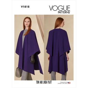 Vogue 1818A Cape Pattern - Unlined, Shaped Neck Vogue 1818A Cape Pattern - Unlined, Shaped Neck
