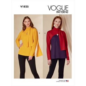 Vogue Modèle 1825A Top en maille avec col écharpe - Hauts - Publicité Vogue Modèle 1825A Top en maille avec col écharpe - Hauts - Publicité