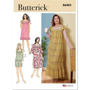 Butterick B6883Y Damesnachtkleding Naai patroon - Naai patroon Butterick B6883Y Damesnachtkleding Naai patroon - Naai patroon