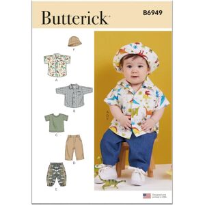 Butterick 6949 Naaipatroon - Gemakkelijk babykleding Butterick 6949 Naaipatroon - Gemakkelijk babykleding