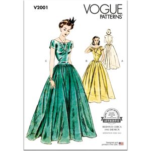 Vogue V2001 Dress Pattern - Vintage Long Kimono Sleeve Style Vogue V2001 Dress Pattern - Vintage Long Kimono Sleeve Style