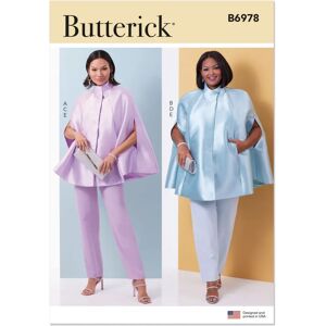Butterick - B6978BB - Cape - Femmes - Patron de couture Butterick - B6978BB - Cape - Femmes - Patron de couture