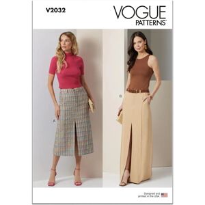 Patron Vogue V2032Y5 Jupe à plis frontaux Patron Vogue V2032Y5 Jupe à plis frontaux