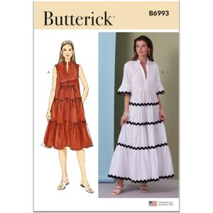 Vestido holgado Butterick B6993Y5 con cuello alto - Vestido Vestido holgado Butterick B6993Y5 con cuello alto - Vestido