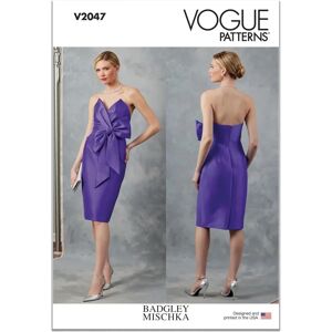 Vogue V2047 Dress Pattern - Strapless, Bow Detail Vogue V2047 Dress Pattern - Strapless, Bow Detail