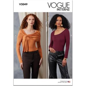 Patron Vogue V2049B5 Corsage pour femme - Fitting serré, Encolure asymétrique Patron Vogue V2049B5 Corsage pour femme - Fitting serré, Encolure asymétrique
