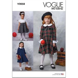 Vogue Children's Dresses Sewing Pattern - V2058 Vogue Children's Dresses Sewing Pattern - V2058