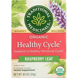 Traditional Medicinals Healthy Cycle Tea - Organic Raspberry Leaf, Caffeine Free, 16 Bags Traditional Medicinals Healthy Cycle Tea - Organic Raspberry Leaf, Caffeine Free, 16 Bags