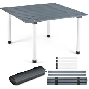 Costway - 69x69 Pino Plegable Exterior - 4 patas - Mesa de Camping Costway - 69x69 Pino Plegable Exterior - 4 patas - Mesa de Camping