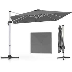 Costway Parasol de 3 m - Giratorio 360° y Ajustable - Parasol Cuadrado Costway Parasol de 3 m - Giratorio 360° y Ajustable - Parasol Cuadrado
