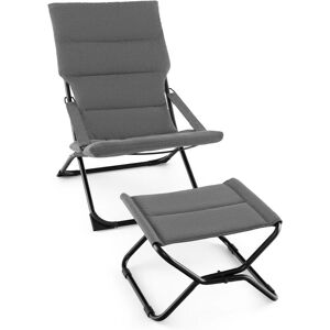 Costway - Sillón reclinable de patio - Plegable - Acolchado Costway - Sillón reclinable de patio - Plegable - Acolchado