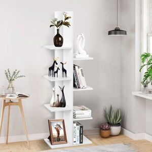 Estantería blanca de 8 niveles de Costway - Estantería, Vitrina, Soporte para plantas Estantería blanca de 8 niveles de Costway - Estantería, Vitrina, Soporte para plantas