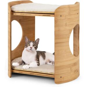 Costway - Torre para Gatos - Beige - Marco de Bambú - Cat Furniture Costway - Torre para Gatos - Beige - Marco de Bambú - Cat Furniture