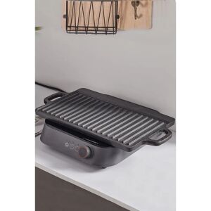 Living and Home BBQ Cast-Iron Reversible Griddle Pan - 45 cm - Non-Stick - Double-Sided - Griddle Pan Living and Home BBQ Cast-Iron Reversible Griddle Pan - 45 cm - Non-Stick - Double-Sided - Griddle Pan