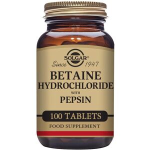 Solgar Betaine Hydrochloride with Pepsin (100 tabs) Solgar Betaine Hydrochloride with Pepsin (100 tabs)