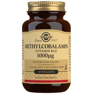 Solgar Methylcobalamin 1000μg Nuggets - Vitamin B12 Sublingual Supplement Solgar Methylcobalamin 1000μg Nuggets - Vitamin B12 Sublingual Supplement