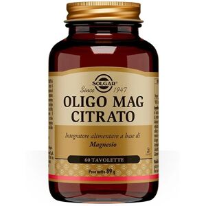 Solgar Oligo Mag Citrato (60 tavolette) Solgar Oligo Mag Citrato (60 tavolette)