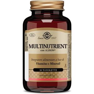 Solgar Multinutrient - 30 Compresse - Integratore Multivitaminico Solgar Multinutrient - 30 Compresse - Integratore Multivitaminico