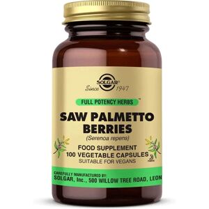 Solgar Bagas de Sabal em Cápsulas - Suplemento Alimentar Solgar Bagas de Sabal em Cápsulas - Suplemento Alimentar