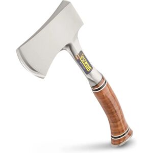 Estwing E14A Leather Grip Compact Axe - Small, Balanced Tool Estwing E14A Leather Grip Compact Axe - Small, Balanced Tool
