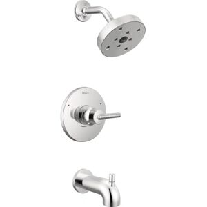 Delta T14459 Chrome Bathroom Tub & Shower Trim - W/o Rough-In Delta T14459 Chrome Bathroom Tub & Shower Trim - W/o Rough-In