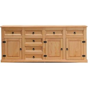 ebuy24 New Mexico Buffet - 7 skuffer, 3 dører - Antikk furu ebuy24 New Mexico Buffet - 7 skuffer, 3 dører - Antikk furu