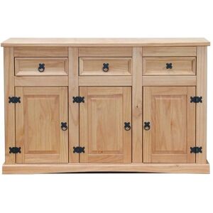 ebuy24 New Mexico Vintage Buffet - 3 Skuffer 3 Dører - 132cm Bredde ebuy24 New Mexico Vintage Buffet - 3 Skuffer 3 Dører - 132cm Bredde