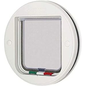 Pet Mate White Round Cat Flap - 24.5cm Pet Mate White Round Cat Flap - 24.5cm