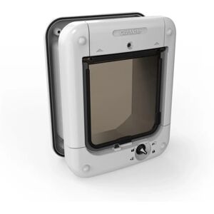 Pet Mate Microchip Cat Flap - White - One Size Pet Mate Microchip Cat Flap - White - One Size
