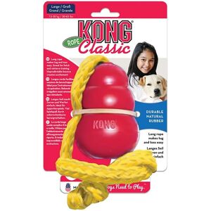 Jouet pour chiens KONG Classique avec corde Large - Publicité Jouet pour chiens KONG Classique avec corde Large - Publicité