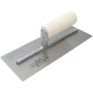 Marshalltown M701S Notched Trowel - 11" x 4.1/2" - V Notch - Wooden Handle Marshalltown M701S Notched Trowel - 11" x 4.1/2" - V Notch - Wooden Handle
