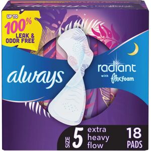 Always Size 5 Light Heavy Overnight Pads - Sanitary Pads Always Size 5 Light Heavy Overnight Pads - Sanitary Pads