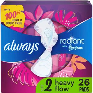 Always Radiant Heavy Pads - Light Clean Scent with Wings - Size 2 Always Radiant Heavy Pads - Light Clean Scent with Wings - Size 2
