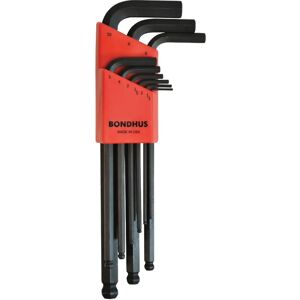 Bondhus Hex Key Set 9 M with Ball-End, Metric Bondhus Hex Key Set 9 M with Ball-End, Metric