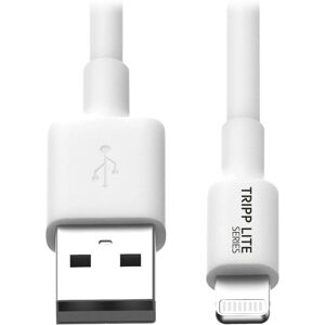 Câble Lightning Tripp Lite M100-006-WH - 6 pi, USB 2.0, Blanc - Publicité Câble Lightning Tripp Lite M100-006-WH - 6 pi, USB 2.0, Blanc - Publicité