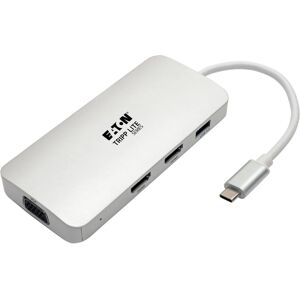 Tripp Lite U442-DOCK12-S Station d'accueil pour ordinateur portable - Triple Écran, USB-C, Argent - Publicité Tripp Lite U442-DOCK12-S Station d'accueil pour ordinateur portable - Triple Écran, USB-C, Argent - Publicité