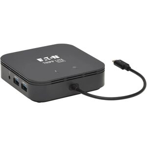 Estación de acoplamiento dual con monitor Thunderbolt 3 Tripp Lite MTB3-DOCK-04 - 8K/30Hz DisplayPort, HDMI 4K/60Hz, USB 3.1 Gen 2, GbE, carga PD 60W - Negro Estación de acoplamiento dual con monitor Thunderbolt 3 Tripp Lite MTB3-DOCK-04 - 8K/30Hz DisplayPort, HDMI 4K/60Hz, USB 3.1 Gen 2, GbE, carga PD 60W - Negro