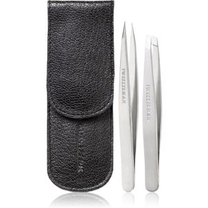 Tweezerman Petite Tweeze Set - Eyebrow Tweezers with Case Tweezerman Petite Tweeze Set - Eyebrow Tweezers with Case
