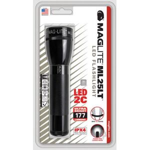 Maglite ML25LT Lanterna de Mão Preta - Compacta, 192 Lumens, 2C Pilhas Maglite ML25LT Lanterna de Mão Preta - Compacta, 192 Lumens, 2C Pilhas