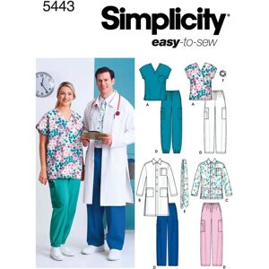 Simplicity 5443 - Sewing Pattern for Plus Size Scrubs Simplicity 5443 - Sewing Pattern for Plus Size Scrubs