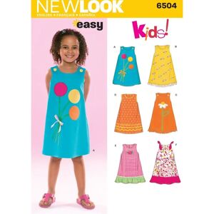Modèle New Look 6504 - Robe enfant - Multicolore Modèle New Look 6504 - Robe enfant - Multicolore