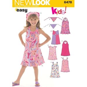 Patrón de vestido y bandeau para niñas - New Look 6478 Patrón de vestido y bandeau para niñas - New Look 6478