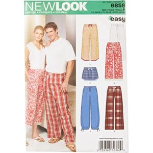 New Look Sewing Pattern 6859 - Miss/Men Separates, XS-XL New Look Sewing Pattern 6859 - Miss/Men Separates, XS-XL