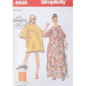 Simplicity Vintage 1970's Jiffy Caftan Sewing Pattern - Clothing Pattern Simplicity Vintage 1970's Jiffy Caftan Sewing Pattern - Clothing Pattern