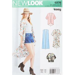 New Look 6378 - Kimono con Variaciones - Patrón de costura para mujer New Look 6378 - Kimono con Variaciones - Patrón de costura para mujer